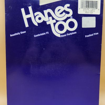 Vintage 1994 Hanes Too Pantyhose Control Top Reinforced Toe #136 CD Pearl, NEW