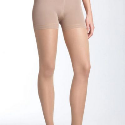Donna Karan Women Sheer Satin Ultimate Toner Pantyhose Nude Size M 1238