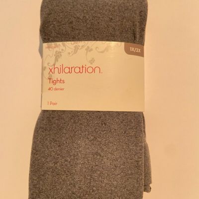 Xhilaration Tights Gray Size 1X/2X New 1 Pair