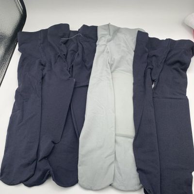 4x Baby’s Girl Tights Blue& Grey 3-12 Months