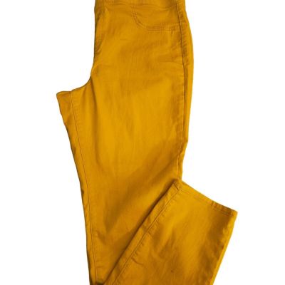 NoBo No Boundaries Jr Womens leggings XXL 2XG 19 Mustard Yellow Skinny Straight