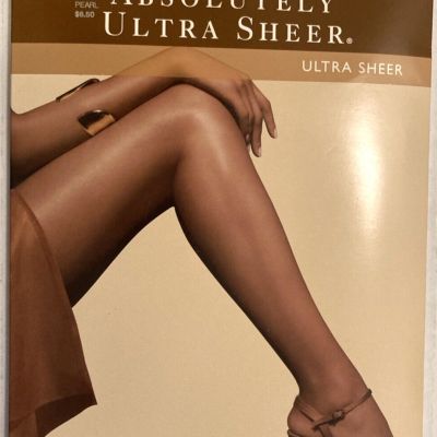 Hanes Absolutely Ultra Sheer Control Top Pantyhose. # 706.  Size F,  Pearl. PH13