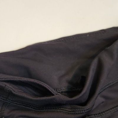 Lululemon Black Vertical Zip Pockets Mesh Panel Yoga Athletic Crop Leggings! 4
