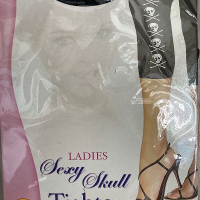 Secret Wishes Sexy Skull Tights one size -Tall Skeleton Skulls