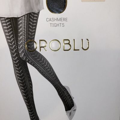 Oroblu Corinna Cashmere Blend Tights Size Small Color  Grey Melange OR2149800-08