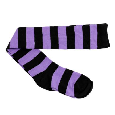 Stockings Thigh High Comfortable Women Striped Thigh High Stockings Polyester