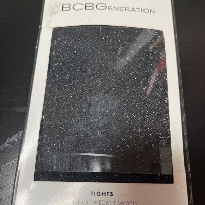 BCBGENERATION Shimmer Sparkle Metallic Glitter Tights BCBG Generation Large