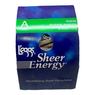 Leggs Sheer Energy Panty Hose Size A Nude Sheer Toe Revitalizing New