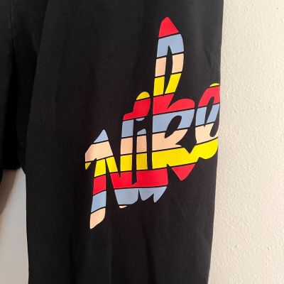 Nike Black Tight Fit Leggings Yoga Pants Rainbow Logo Women's Plus Size 2x