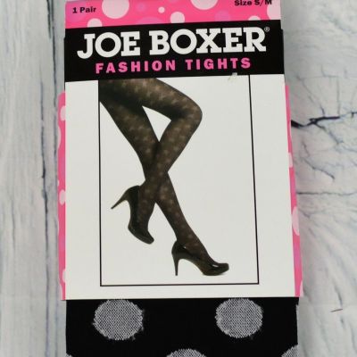 Joe Boxer Pull-On Stretch Knit Fashion Tights Legwear Stockings Polka Dot S/M