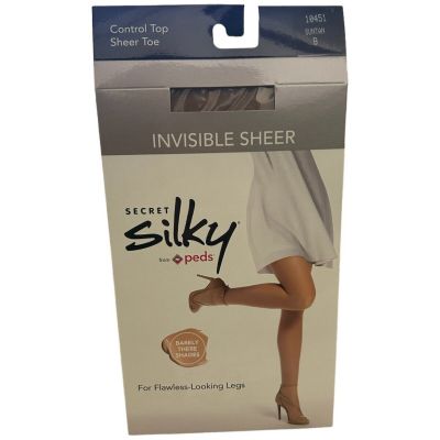 Secret Silky Invisible Sheer Control Top Pantyhose (3 Pack)