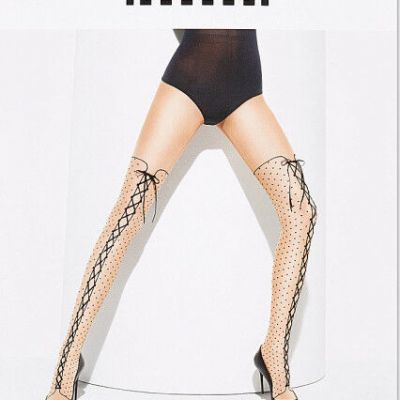 WOLFORD BOOTLACE Tights Pantyhose Size: XS Ret: $145 New/Packaged