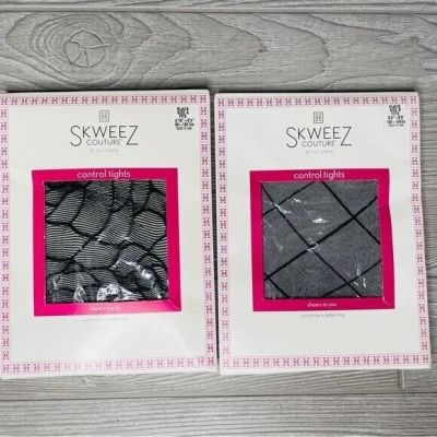 2 skweez leggings with designs fishnet style cosplay gothic accessories