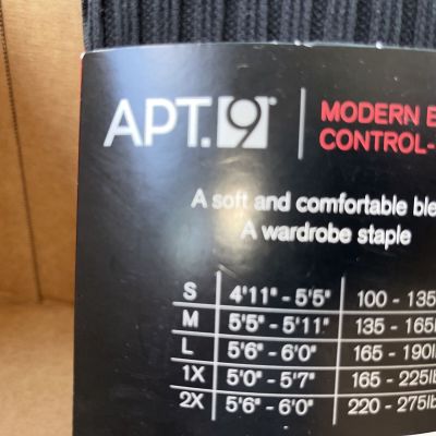 Apt. 9 F Modern Essentials control TopTights Warm & Cozy Size L NEW
