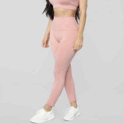 Fashion Nova Body Goals Active Leggings Pants in Rose Women’s Size Small Medium
