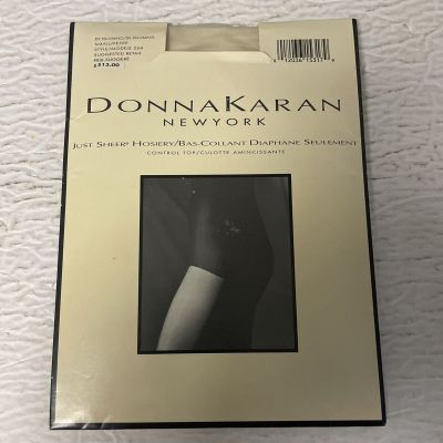 Donna Karan Hosiery Just Sheer Control Top DK Palomino Size Small