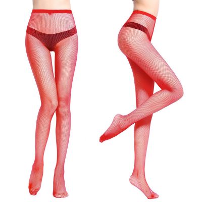 Pantyhose Transparent Ultra-thin High Waist Solid Color Women Pantyhose Fishnet