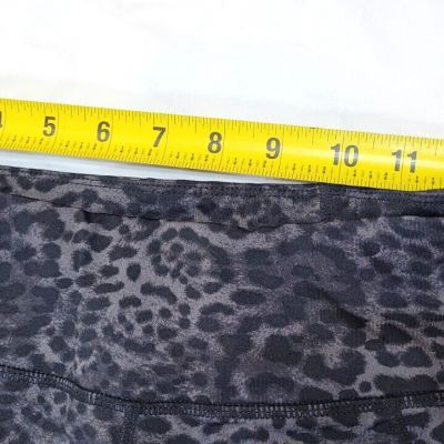 Betsey Johnson Capri Workout Pants Womens M Give Love Get Love Leopard Active