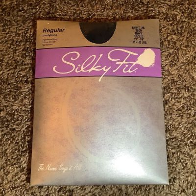 Vintage Silky Fit regular pantyhose, color navy, size: B