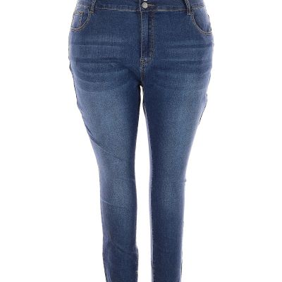 Unbranded Women Blue Jeggings 20 Plus