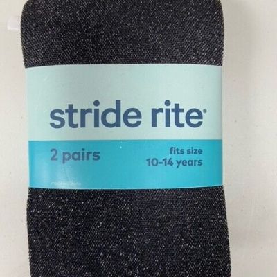 Stride Rite Tights, 10-14 years - 2 pair