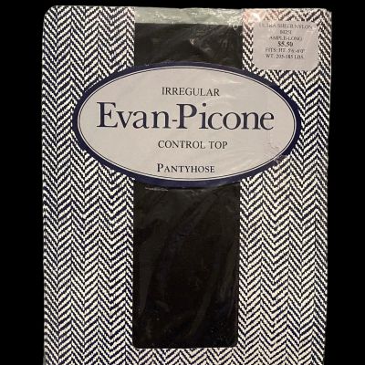 Vintage Evan Picone Pantyhose “Ample Long” Ultra Sheer Control Top Sealed