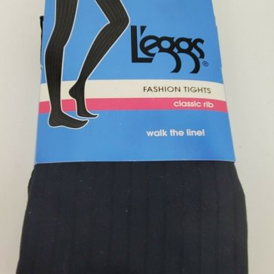 Leggs Fashion Tights Classic Rib Size B Control Top NIP New