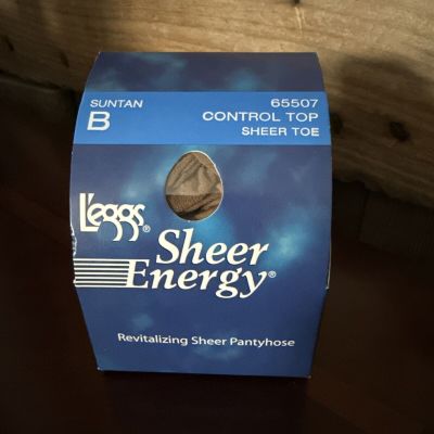 New L’eggs Sheer Energy Control Top Pantyhose Size B Color Suntan 65507