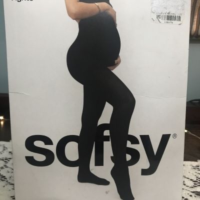SOFSY Opaque Black 4 - Large 50 Denier Maternity Tights NIP