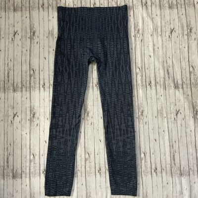 Spanx Women Look At Me Now Blue Print Seamless Leggings Size 1X Slimming