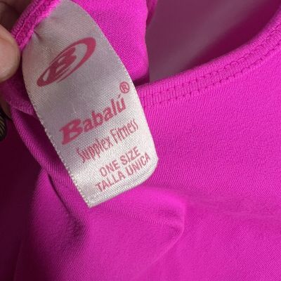 Babalu Fashion Colombian Supplied Fitness Bodysuit Unitard Workout Hot Pink OS