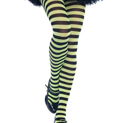 Leg Avenue Nylon Stripe Tights O/S/ Halloween Item