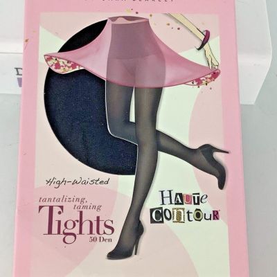 Spanx Haute Contour Taming Charcoal High Waisted Tights Stockings Size D NIP
