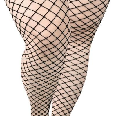 Plus Size Fishnet Stockings Stay up Lingerie Thigh High Stockings for Women V...