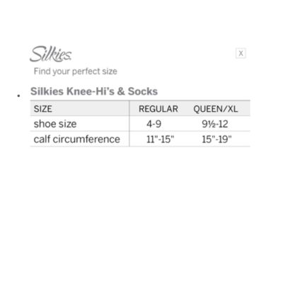 Silkies 3-Pack Pair Queen Size Jet Black, Queen Size Beige Knee-His Socks