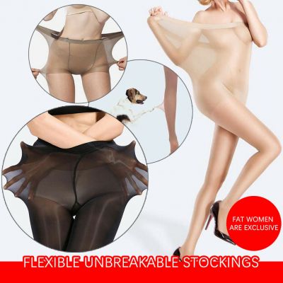 Women's Flexible Unbreakable Stockings Elastic Transparent Plus Long Pantyhose