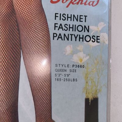 Queen Sized Green Fishnet Pantyhose New In Package Netted Nets Plus Size