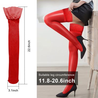 Women Seamless Oil Shiny Glossy Pantyhose Tights Ultra Sheer Hosiery Stocking