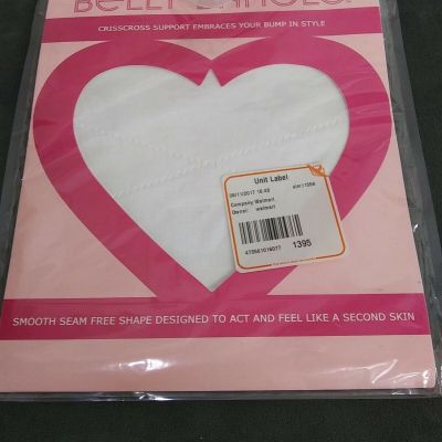 Womens Labor of Love Belly Bangle Crisscross Support white Size s/m new in pack