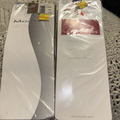 Hanes Silk Reflections Beyond Bare Toeless Knee highs Beyond Buff New Lot