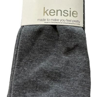 Kensie Fleece lined Footless Tights 2 pair Grey, Heathered Grey Size M/L