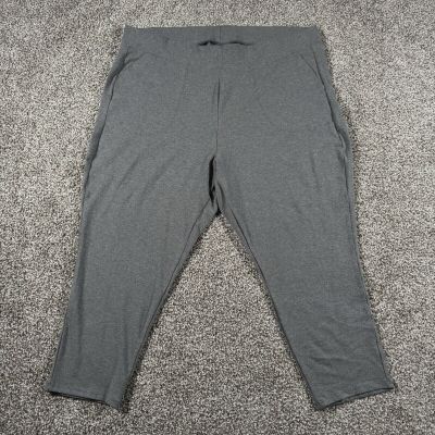 TORRID Cropped Capri Leggings Women's Plus Size 3 Gray Stretch Pockets