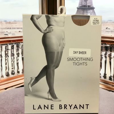 4 PAIR Lane Bryant Women's CITY BEIGE Day Sheer Smoothing Tights Plus Size G/H