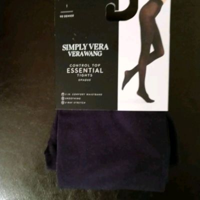 Simply Vera Vera Wang Women's Navy Tights Size 1