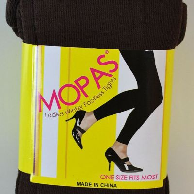 MOPAS LADIES WINTER FOOTLESS TIGHTS, ONE SIZE FITS MOST,STYLE #LT:101