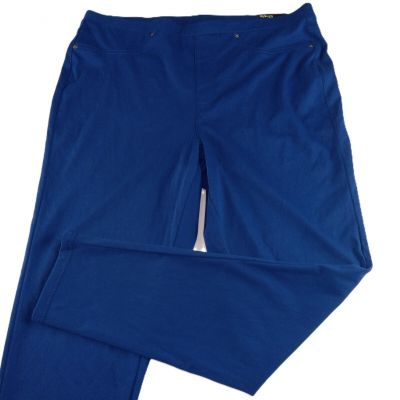 Style & Co. Women's Full Length Leggings Size 2X Royal Blue Stretch Pant