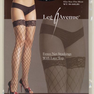 SEXY QUALITY FENCE NET FISHNET THIGH HIGH STOCKINGS IN BLACK OR RED NEW NEW