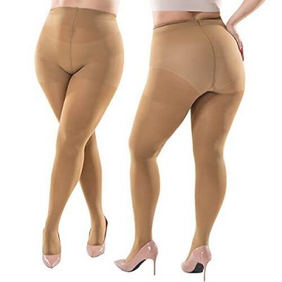 ibonas Opaque Tights Plus Size - Comfy Queen Size Tights Warm Straight Crotch...