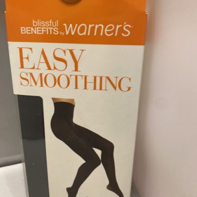 Blissful Benefits Warner Opaque Shaping Pantyhose Women Black Tights SM Den 60