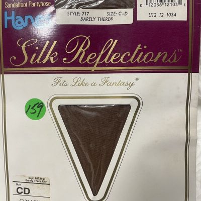 (159)New Hanes Silk reflections Barely There Size CD Control Top 1987